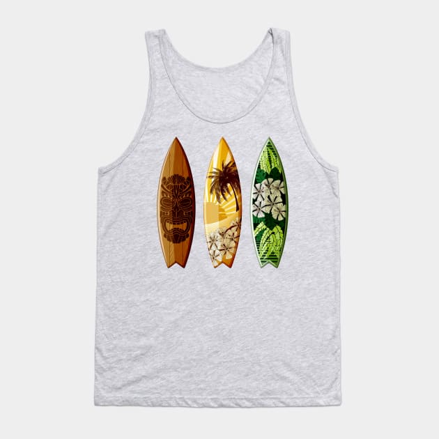 three decorated surfboards island style Tank Top by pickledpossums